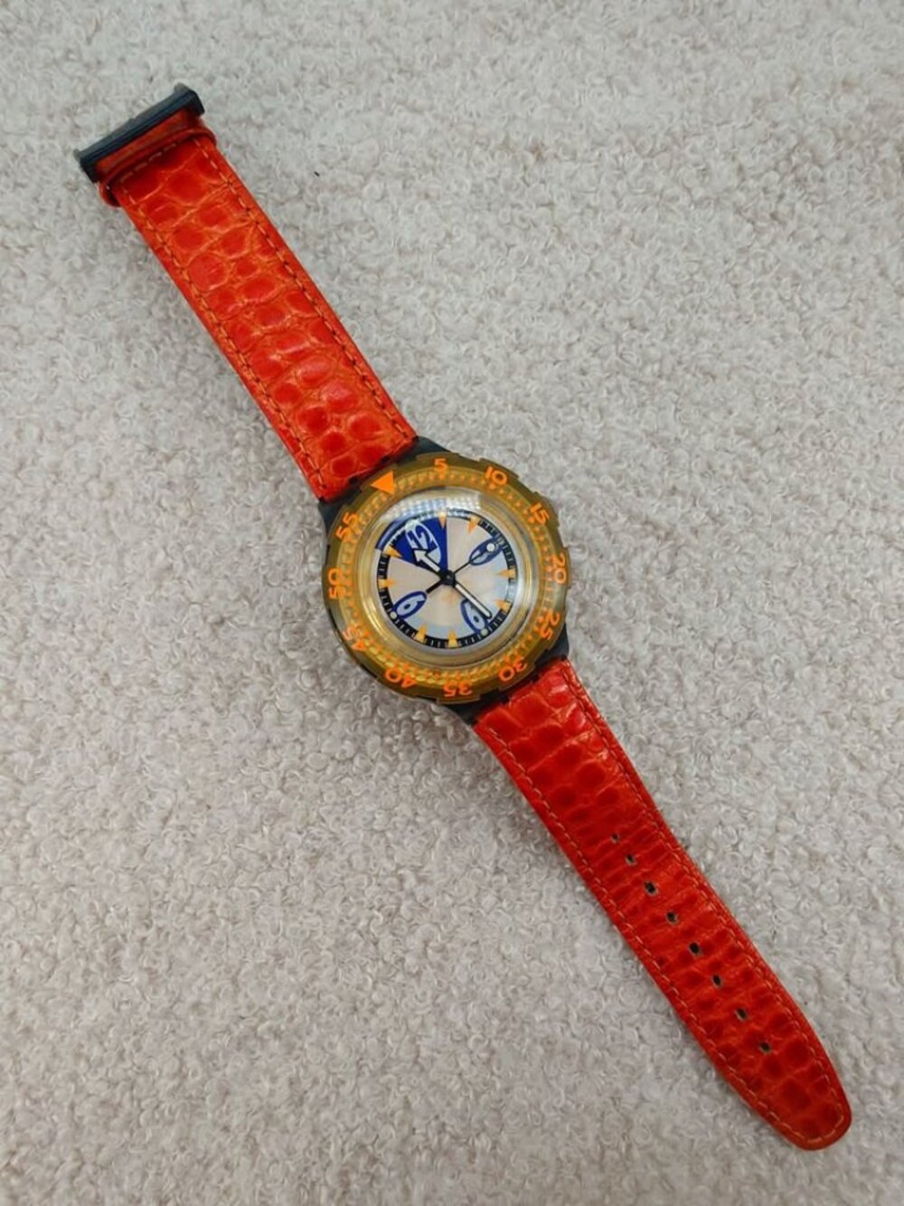 Swatch Men’s Watch Scuba Starflash SDM103 Vintage Diver 200M 38mm New Battery - Picture 3 of 8